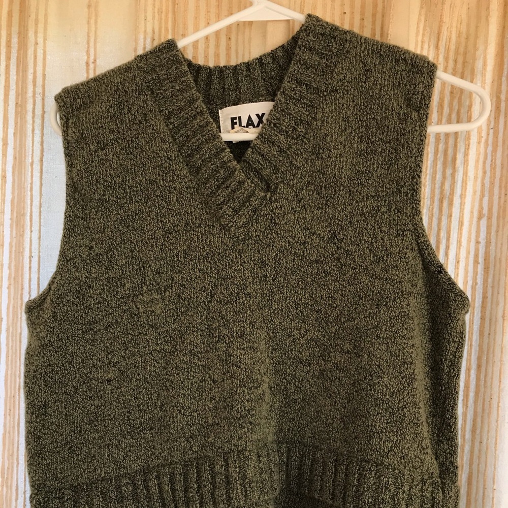 Lagenlook cozy wool vest